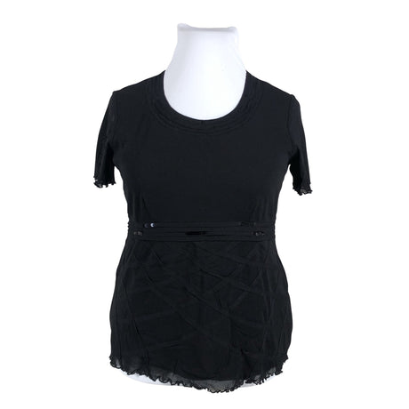 Unisex Gerry Weber - Short-sleeved blouse, size 42 - Black ()