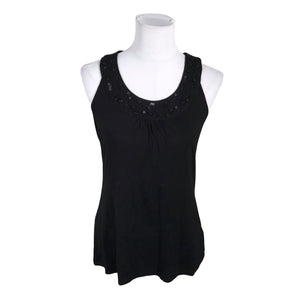 Unisex Taifun - Tricot tank top, size 38 - Black (1)