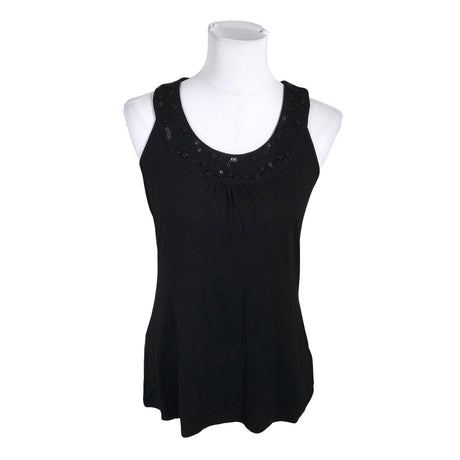 Unisex Taifun - Tricot tank top, size 38 - Black ()