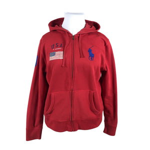 Unisex Polo Ralph Lauren - Hoodie, size 42 - Red (1)