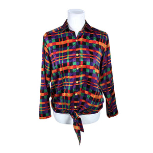 Unisex Sataneule - Collared shirt, size 36 - Violet (1)