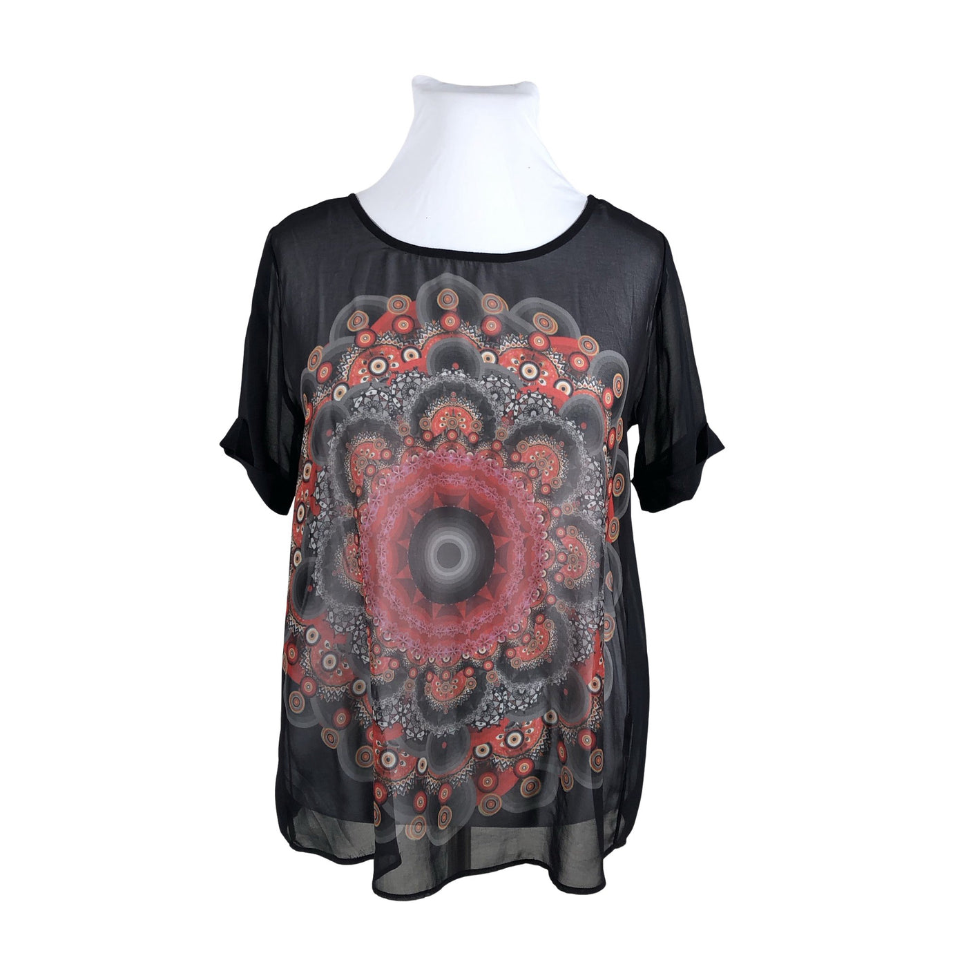 Unisex Desigual - Short-sleeved blouse, size 42 - Black (1)