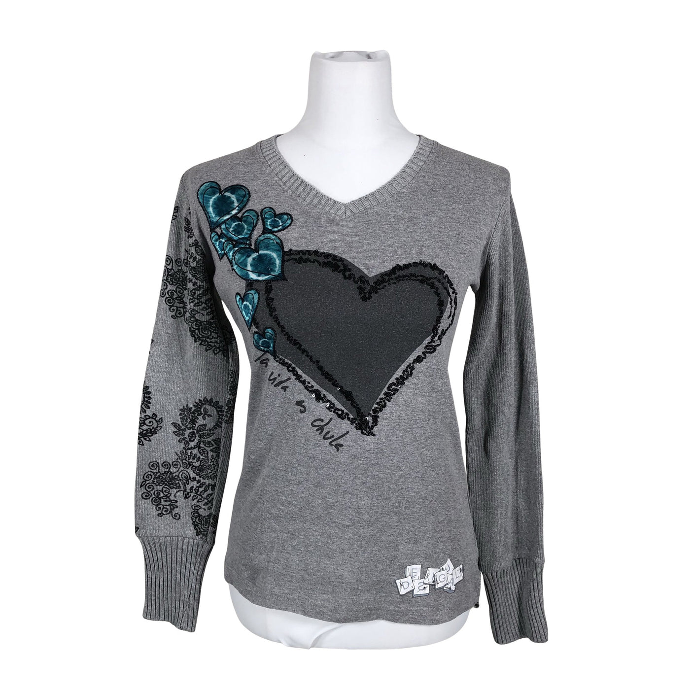 Unisex Desigual - Sweater, size 38 - Gray (1)
