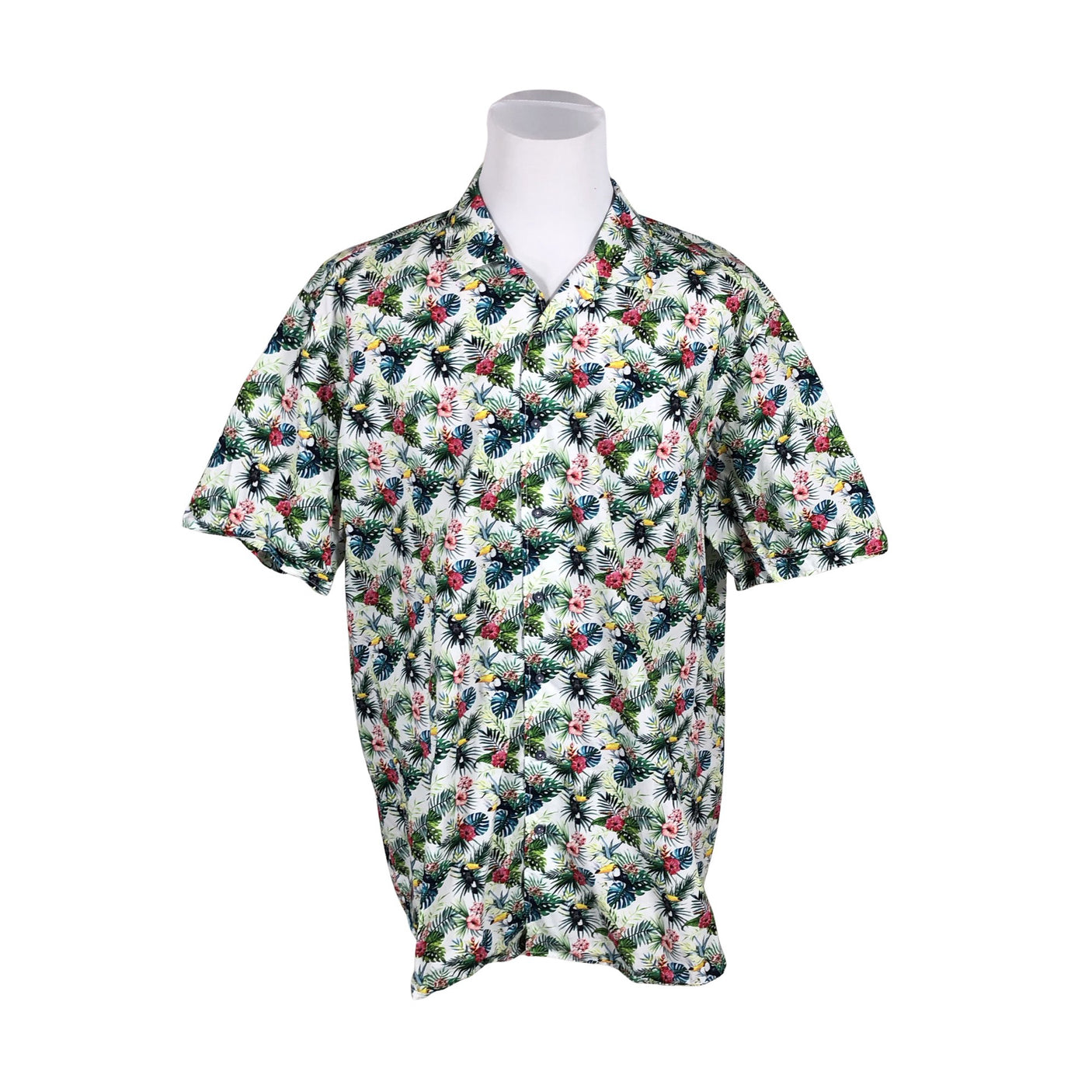 Unisex Casa Moda - Collared shirt, size XXXL - Green (1)