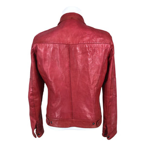 Unisex Rock'n Blue - Leather jacket, size M - Red (2)