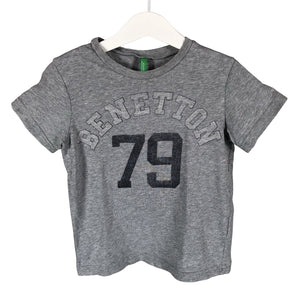 Unisex Benetton - T-shirt, size 116 - 122 - Gray (1)