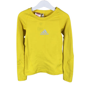 Unisex Adidas - Sports shirt, long sleeve, size 122 - 128 - Yellow (1)