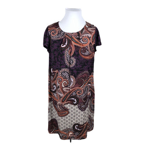 Unisex Taifun - Schiffon dress, size 46 - Violet (1)