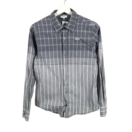 Unisex Hugo Boss - Collared shirt, size 158 - 164 - Gray ()