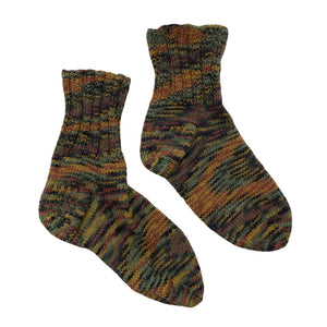 Unisex Handmade - Wool socks, size 35 - Green (1)