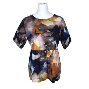 Unisex NOSH - Short-sleeved blouse, size 40 - Violet (1)