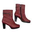 Unisex Janita - Ankle boots, size 39 - Red ()