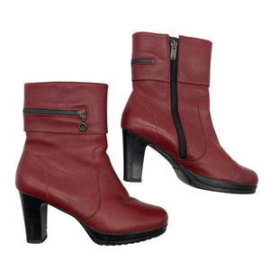 Unisex Janita - Ankle boots, size 39 - Red (1)