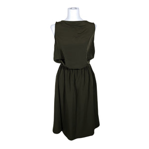 Unisex Ayani - Schiffon dress, size 38 - Green (2)