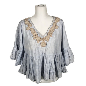 Unisex Giacomo Cirque - Blouse, size 38 - Light blue (2)