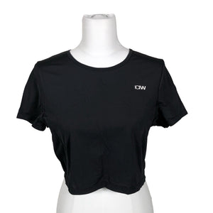Unisex ICIW – Icaniwill - Sports shirt, short sleeve, size 38 - Black (2)