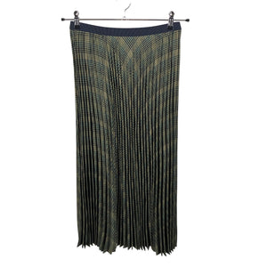Unisex Uniqlo - Pleated skirt, size 38 - Green (2)