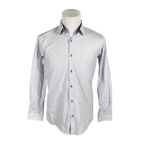 Unisex fitmens - Collared shirt, size M - White ()