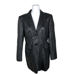 Unisex Gerry Weber - Leather jacket, size 40 - Black (1)
