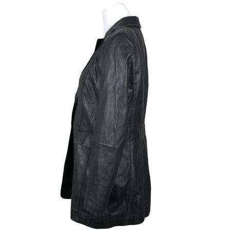 Unisex Gerry Weber - Leather jacket, size 40 - Black (2)