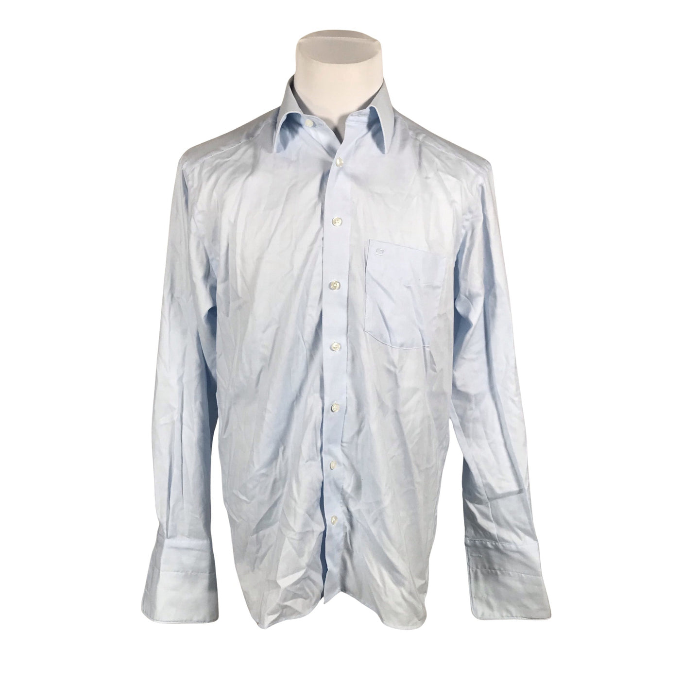 Unisex Olymp - Collared shirt, size M - Light blue (1)
