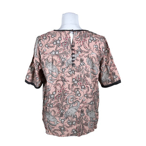 Unisex Noa Noa - Short-sleeved blouse, size 40 - Light pink (3)