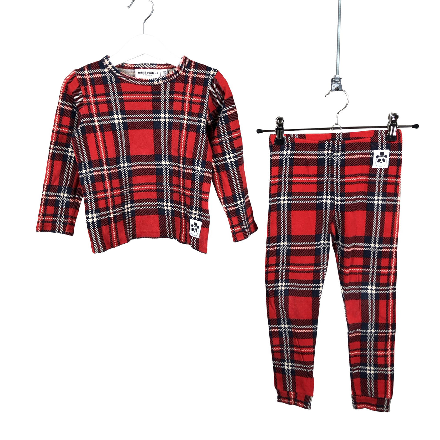 Unisex Mini Rodini - Tricot shirt, size 104 - 110 - Red (1)