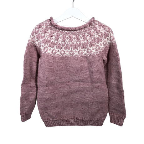 Unisex Handmade - Sweater, size 104 - 110 - Light pink ()