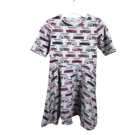 Unisex Handmade - Tricot dress, size 122 - 128 - Gray ()