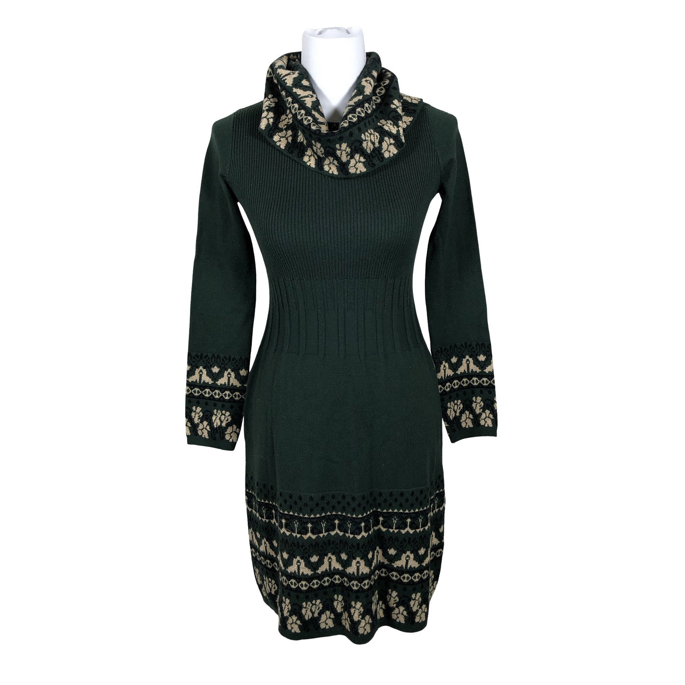 Unisex Derhy - Knit dress, size 36 - Green (2)