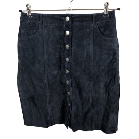 Unisex Selected - Leather skirt, size 38 - Blue ()