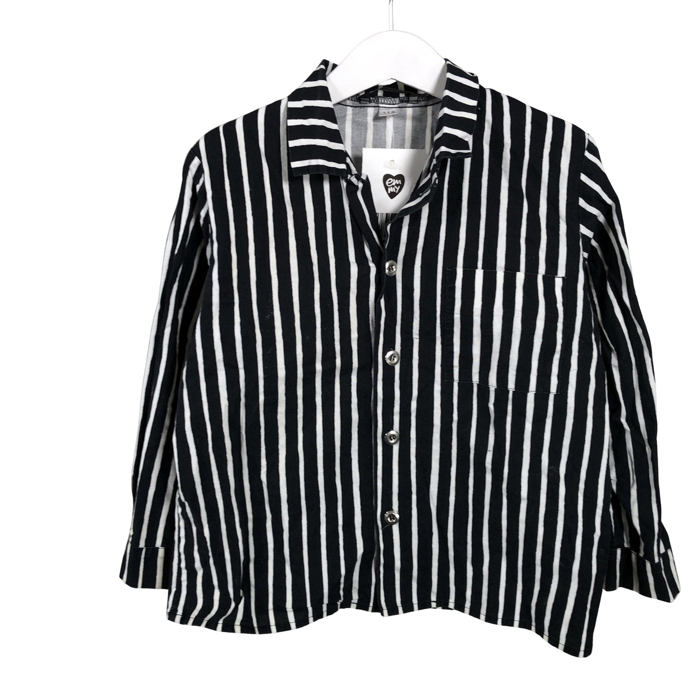 Unisex Marimekko - Collared shirt, size 104 - 110 - Black (1)
