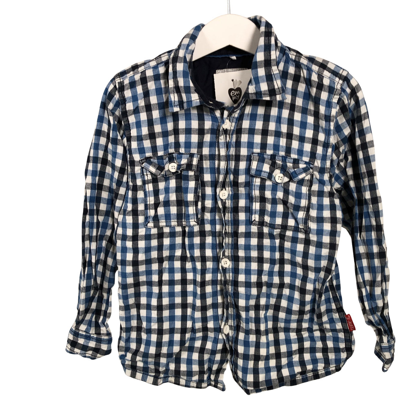 Unisex Name It - Collared shirt, size 98 - 104 - Blue (1)