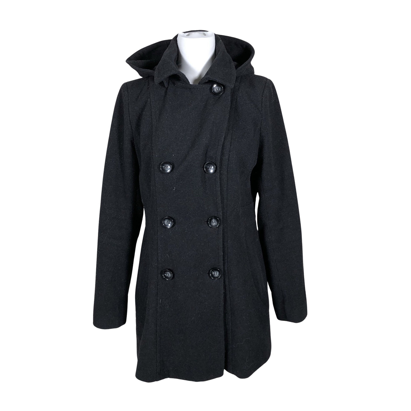 Unisex Nautica - Wool coat, size 38 - Black (2)