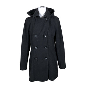 Unisex Nautica - Wool coat, size 38 - Black (2)
