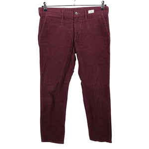 Unisex Tommy Hilfiger - Velvet pants, size W33 - Wine red (2)