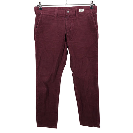 Unisex Tommy Hilfiger - Velvet pants, size W33 - Wine red (2)