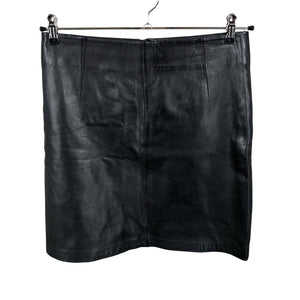 Unisex Cristelle&co - Leather skirt, size 38 - Black (2)