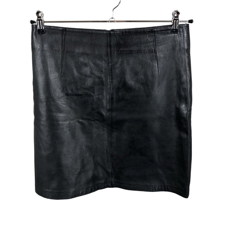 Unisex Cristelle&co - Leather skirt, size 38 - Black (2)