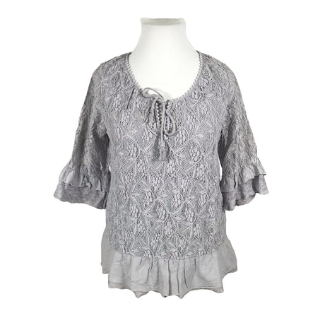 Unisex Cream - Tricot shirt, size 44 - Light blue ()