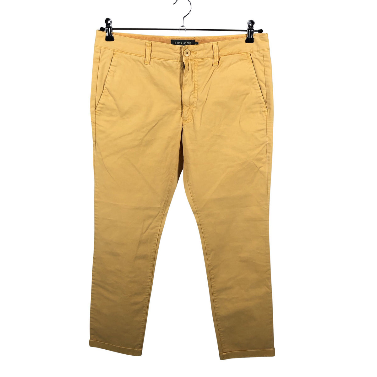 Unisex Pier One - Chinos, size W33 - Yellow (2)