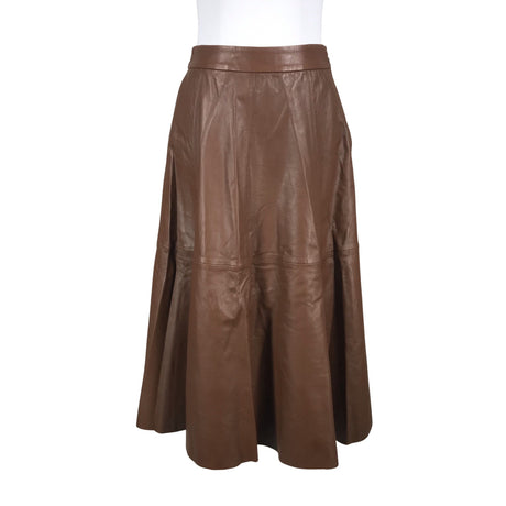 Unisex Ouì - Leather skirt, size 36 - Brown ()