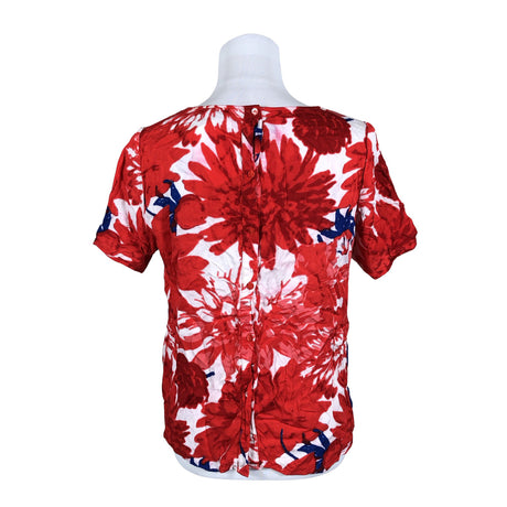 Unisex Comma - Short-sleeved blouse, size 40 - Red (2)