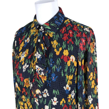 Unisex Tory Burch - Schiffon dress, size 38 - Blue (2)