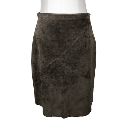 Unisex Sandwich - Leather skirt, size 38 - Brown ()