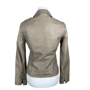 Unisex Tommy Hilfiger - Leather jacket, size 36 - Beige (2)