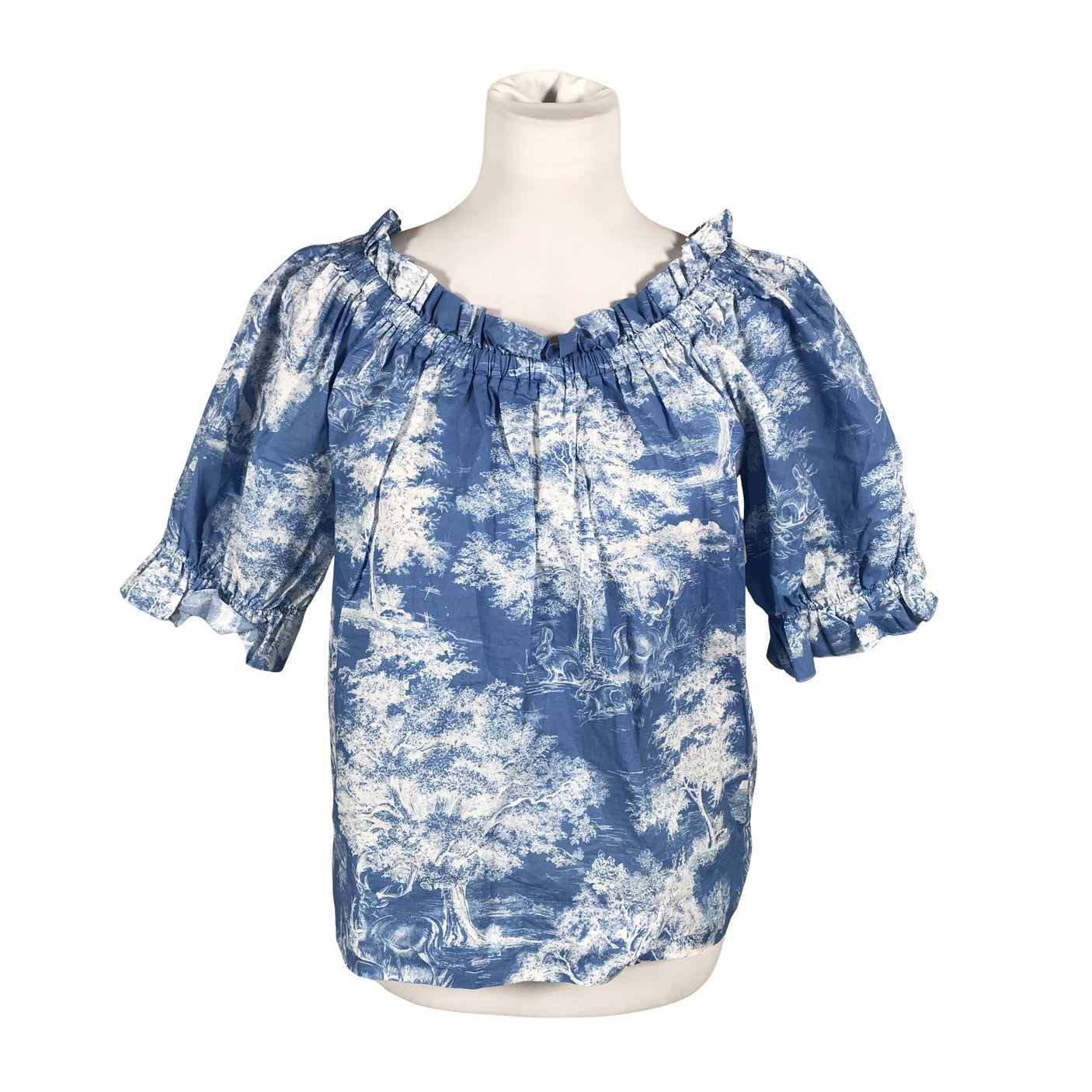 Unisex Andiata - Short-sleeved blouse, size 36 - Light blue (1)