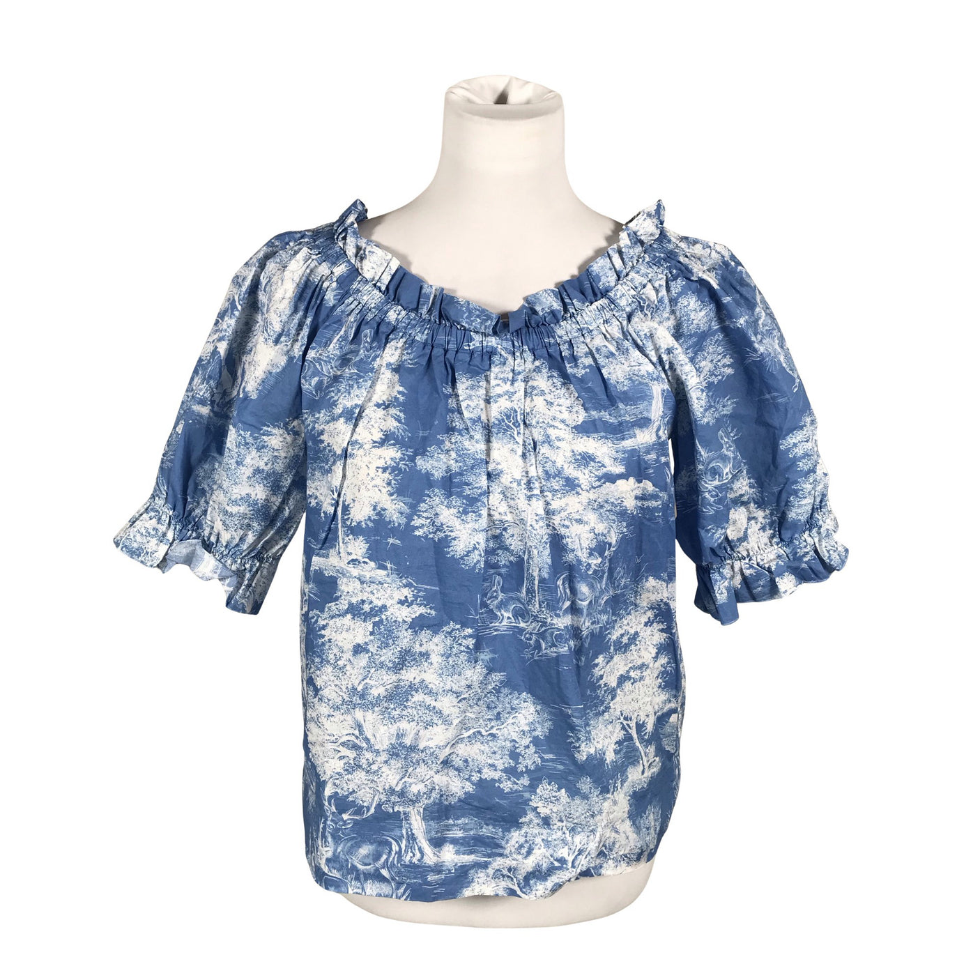 Unisex Andiata - Short-sleeved blouse, size 36 - Light blue (2)