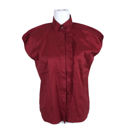 Unisex Hugo Boss - Short-sleeved blouse, size 40 - Wine red (2)