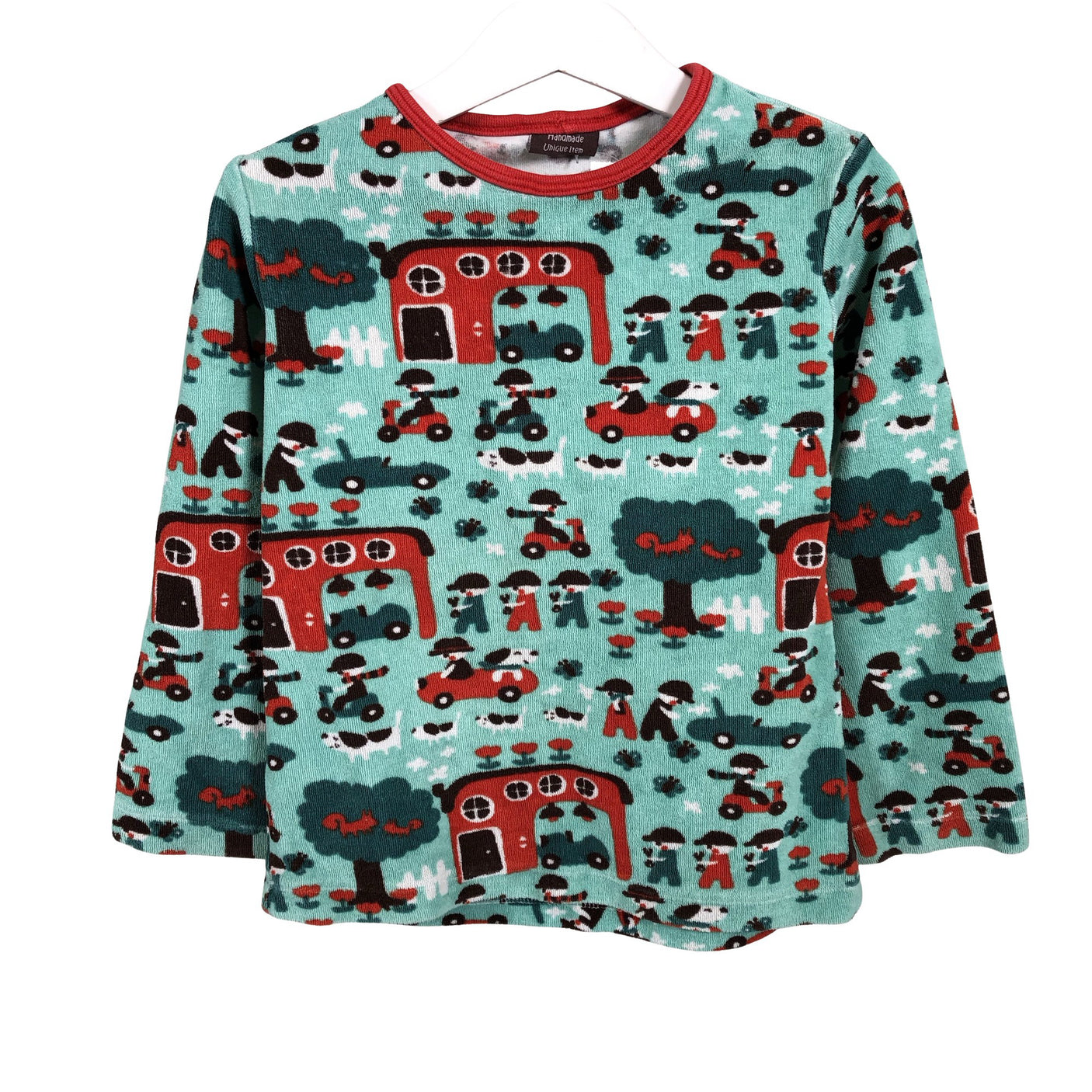 Unisex Handmade - Sweatshirt, size 104 - 110 - Green (1)